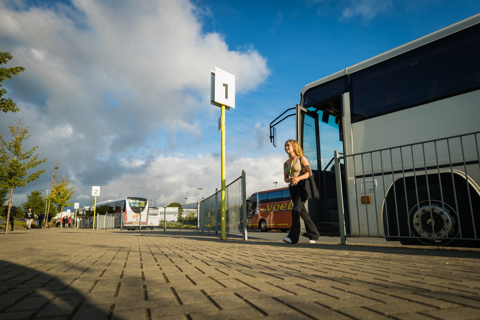 Deeside Sixth Form bus