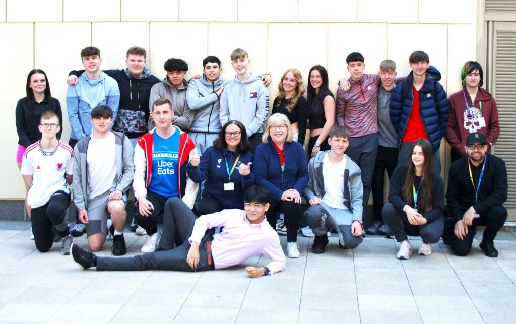 BTEC Business students that took part in charity event