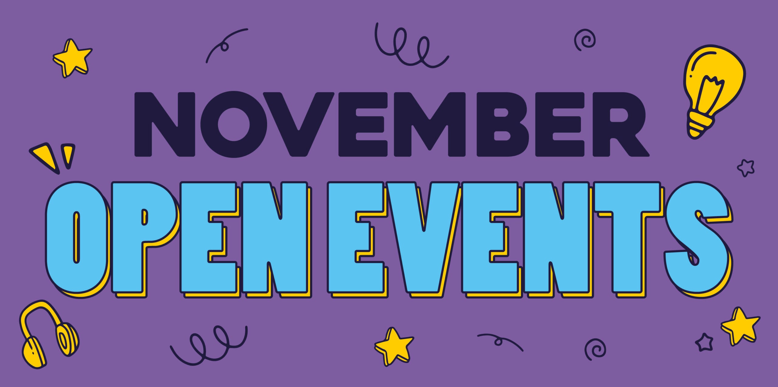 open event graphic