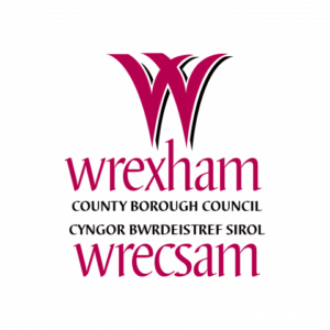 Wrexham Council logo with a white background