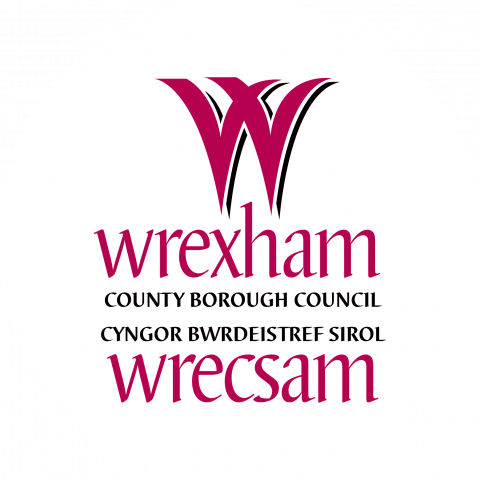 Wrexham Council logo with a white background