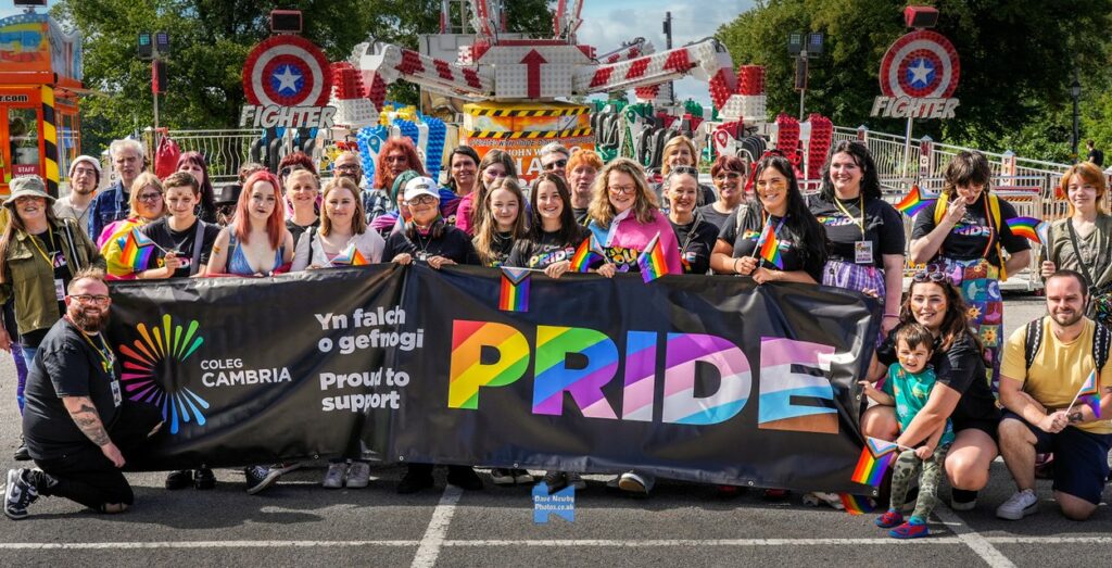 Cambria staff and students at Chester Pride