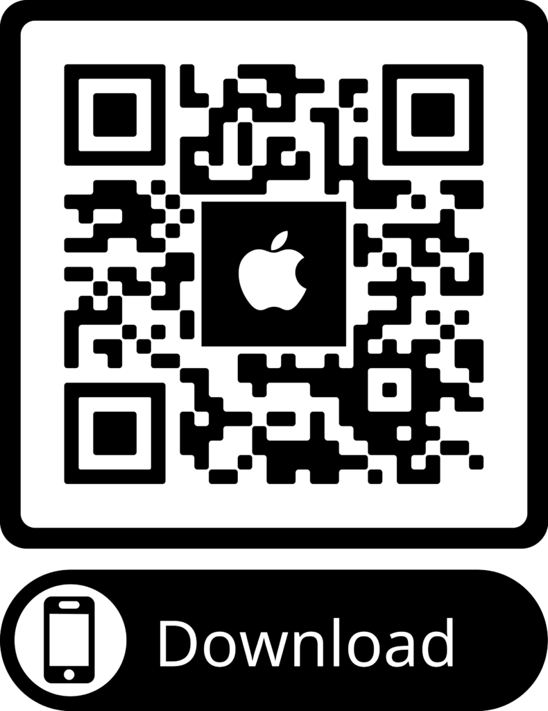 QR code for Cambria App with Apple logo on