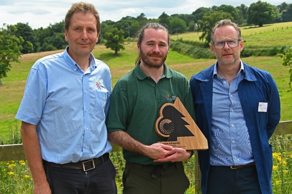 Top performing Tilhill Forestry Diploma student celebrated with award