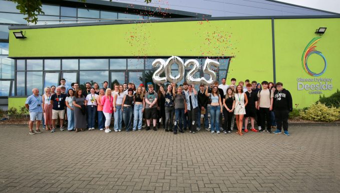 Students are celebrating “exceptional” A Level and BTEC results after another remarkable year marked by hard work, ambition, and exciting developments at Coleg Cambria