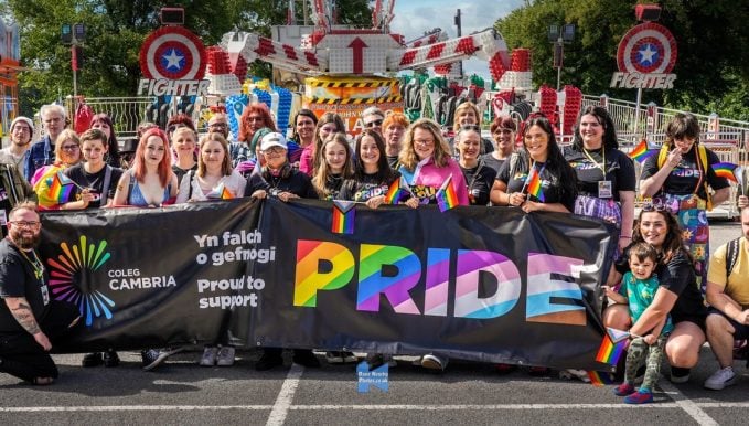 Cambria staff and students at Chester Pride