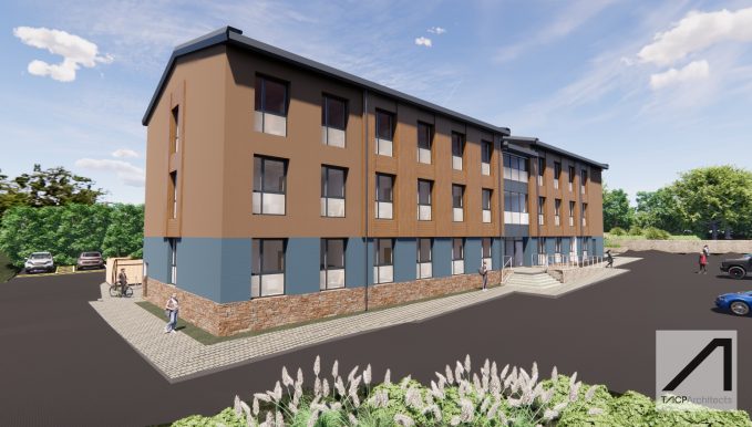 Work has officially begun on a new 50-bedroom student accommodation development at our Llysfasi site