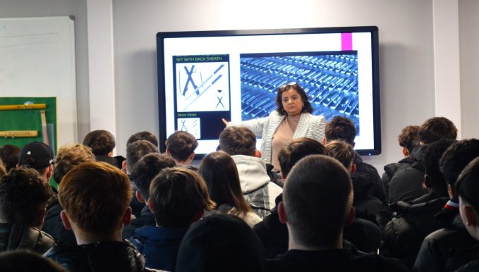 A KNIFE crime campaigner whose son was killed in a tragic case of mistaken identity just yards from their family home delivered a deeply moving and inspiring talk to students in Wrexham.